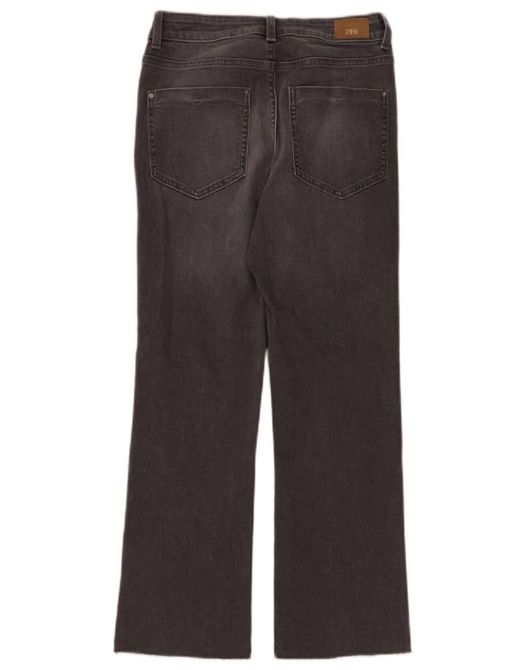 Calça jeans feminina Zara Bootcut EU 36 XS W26 L26 cinza