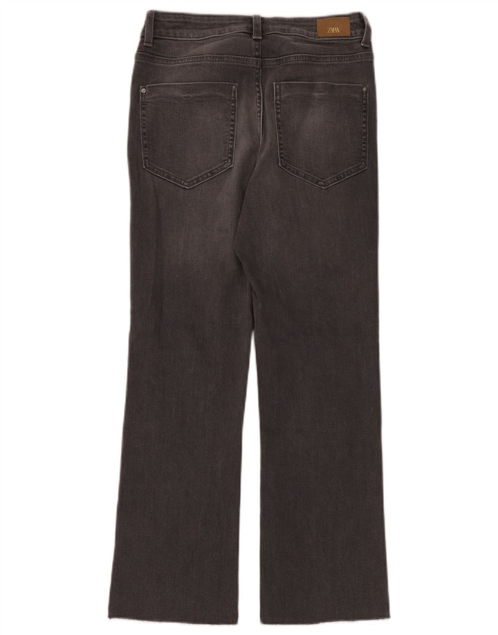 Calça jeans feminina Zara Bootcut EU 36 XS W26 L26 cinza