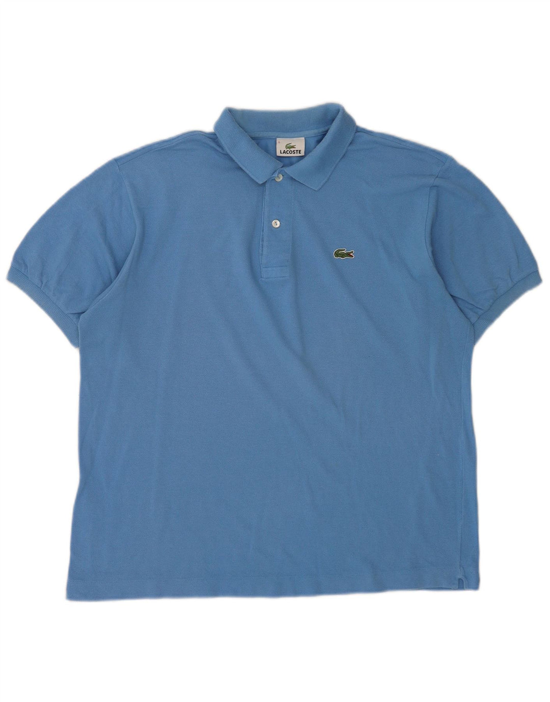 Camisa polo masculina Lacoste tamanho 5 grande algodão azul