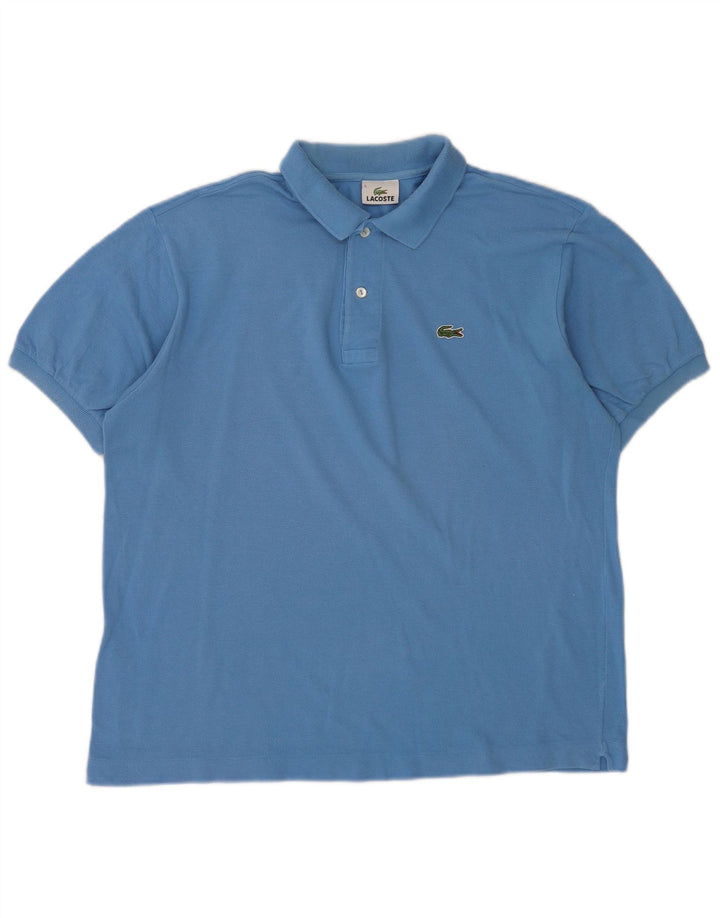 Camisa polo masculina Lacoste tamanho 5 grande algodão azul