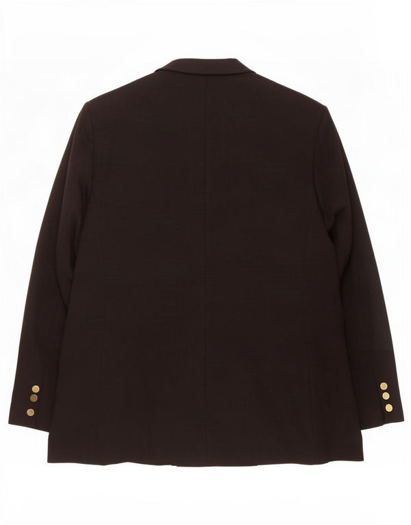 Jaqueta blazer feminina Marks & Spencer com peito duplo Reino Unido 20 2XL preta