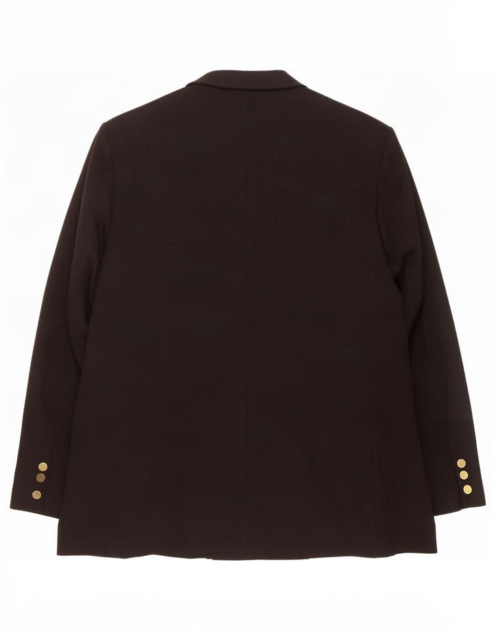 Jaqueta blazer feminina Marks & Spencer com peito duplo Reino Unido 20 2XL preta