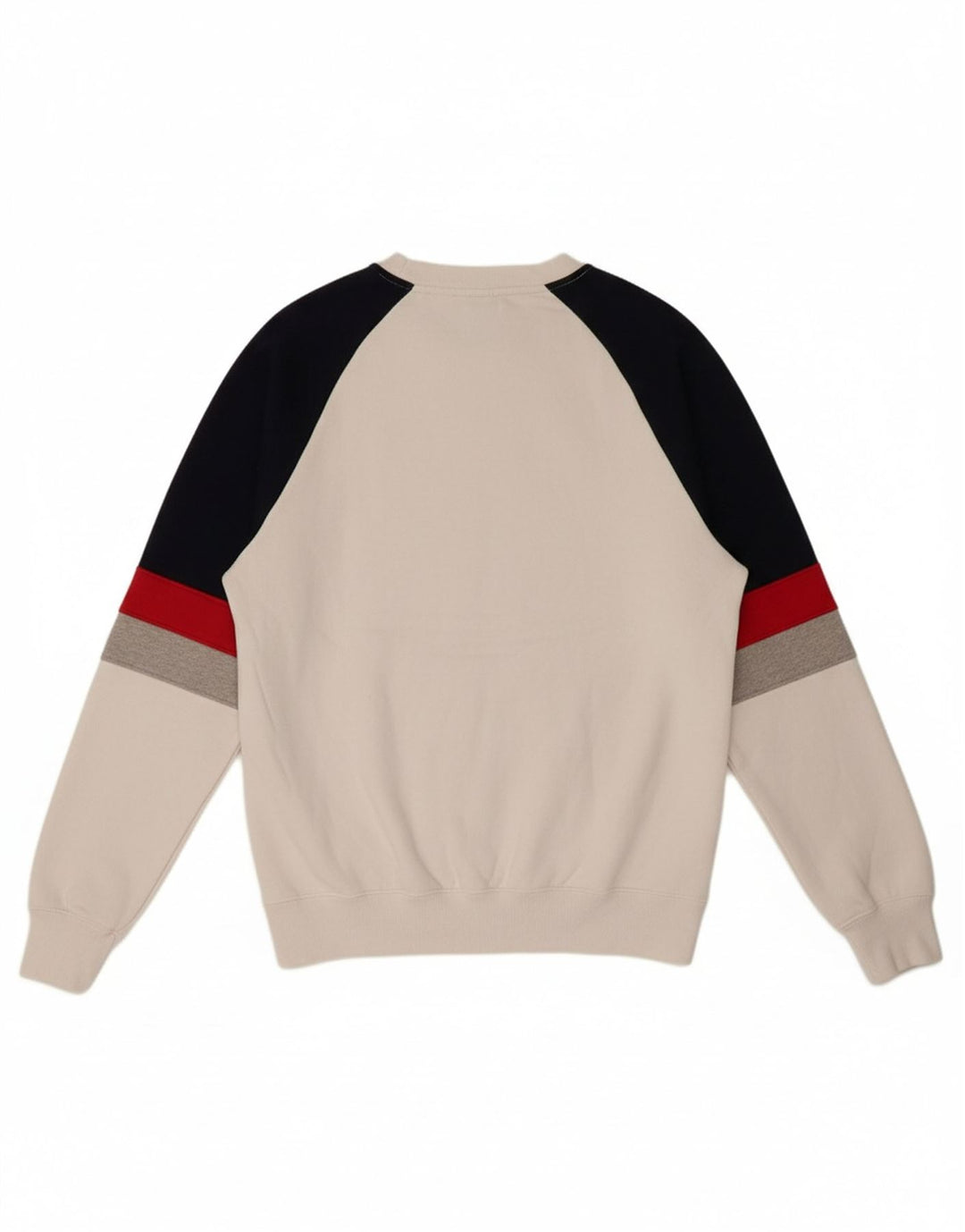 JACK WILLS Suéter gráfico masculino grande de algodão colorido branco