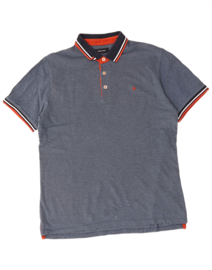Camisa polo masculina Jack & Jones XL azul marinho algodão