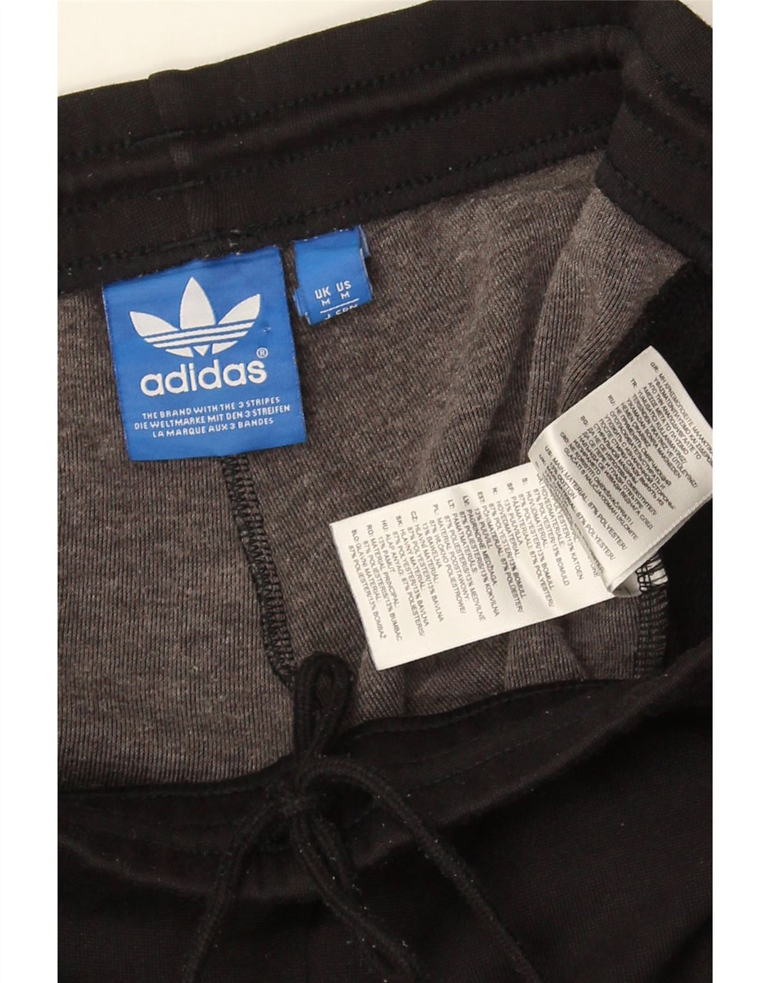 Calça Adidas Masculina Graphic Treino Médio Preto Colorblock Poliéster