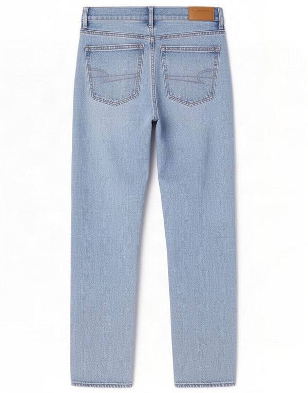 American Eagle Womens Straight Jeans US 00 2XS W26 L30 Blue Cotton