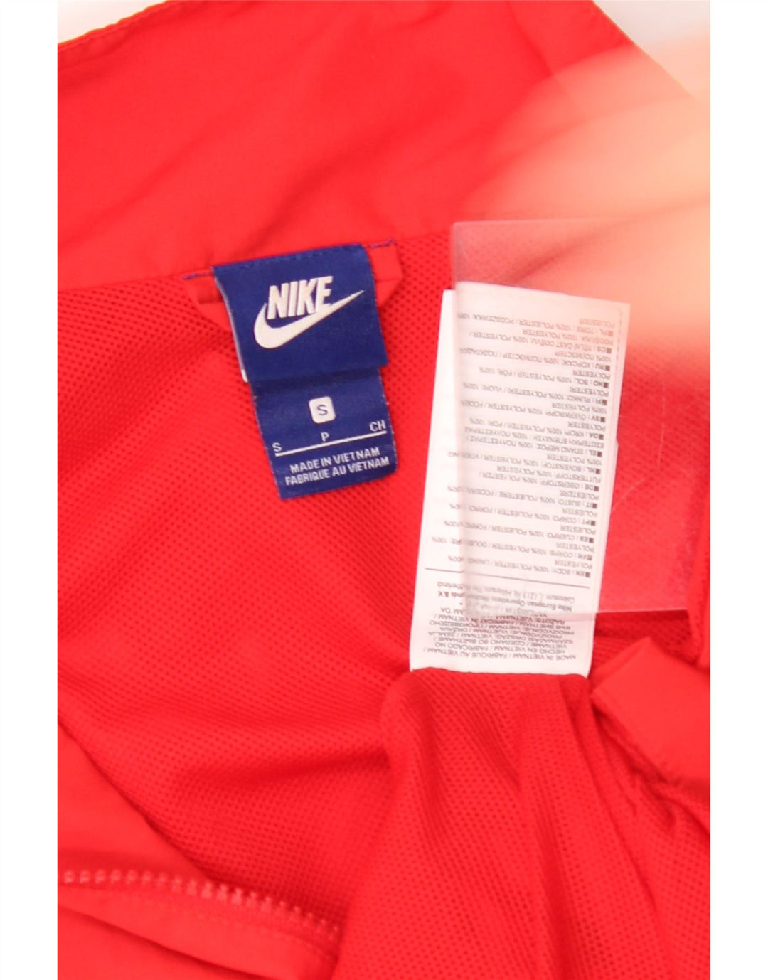 NIKE Mens Tracksuit Top Jacket Pequeno Poliéster Vermelho