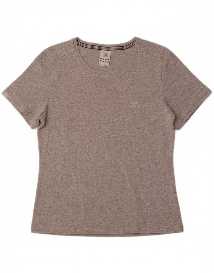 Camiseta feminina ADIDAS UK 14 algodão cinza médio