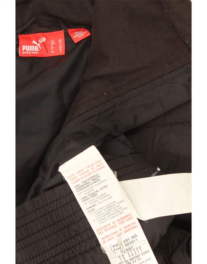 Colete acolchoado feminino Puma UK 6 XS preto poliéster