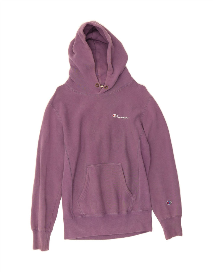 CHAMPION Womens Hoodie Jumper UK 10 Small Purple Vintage Champion and Second-Hand Champion from Messina Hembry 