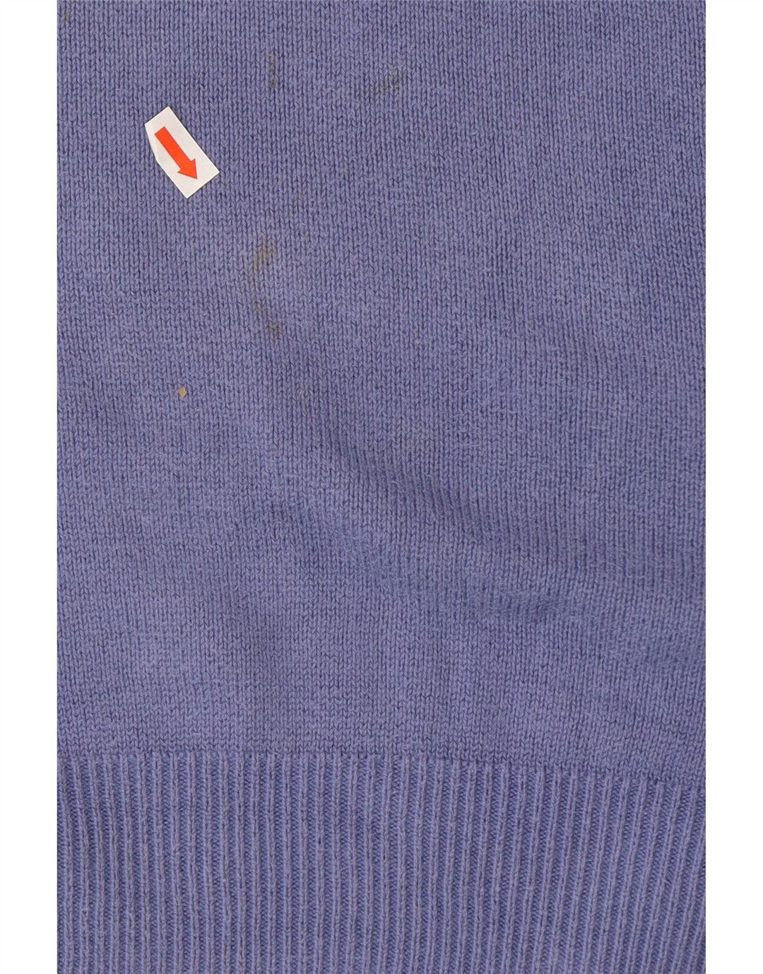 Suéter masculino Marks & Spencer Blue Harbor com decote em V, grande algodão azul