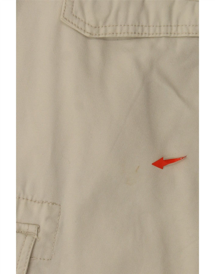 Fila Mens Cargo Shorts Grande W34 Off White Algodão