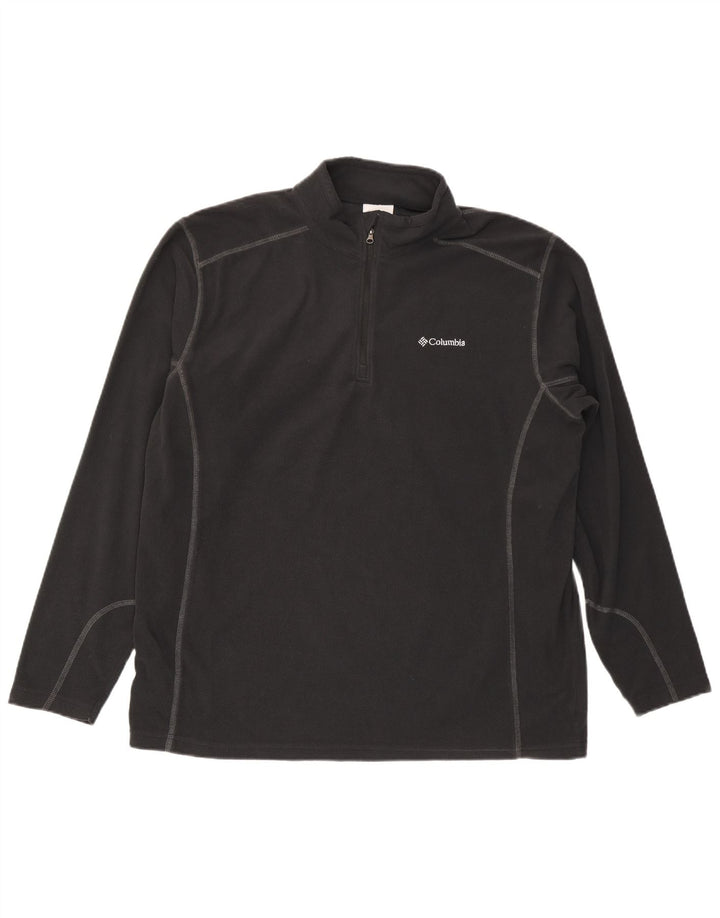 Suéter Columbia Masculino de Lã com Zíper e Gola XL XL Cinza Poliéster