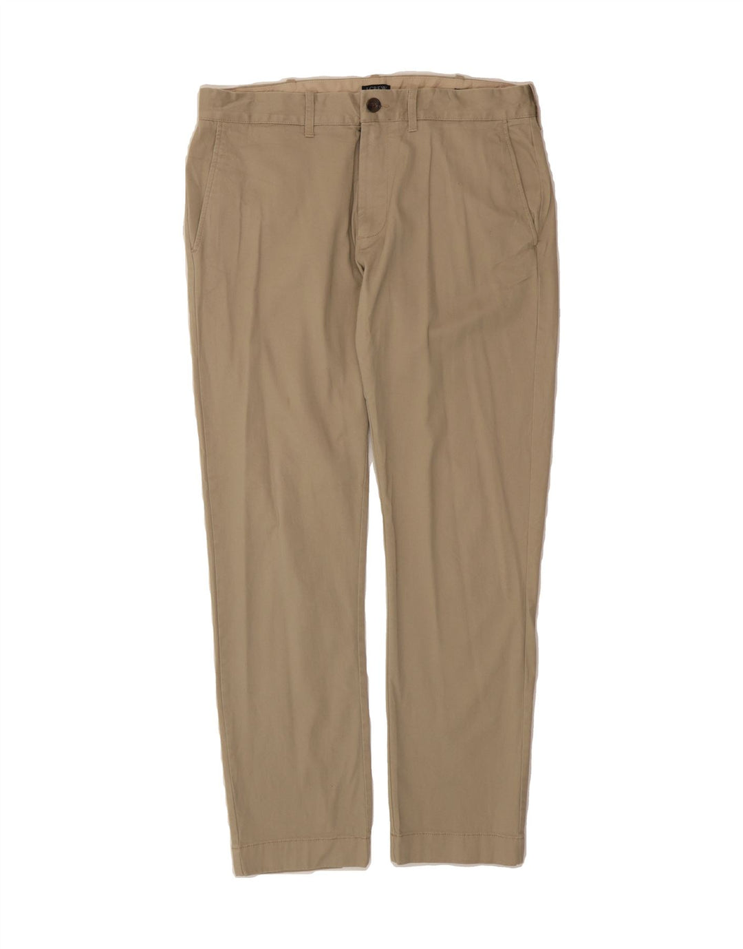 J. CREW Mens Flex Slim Chino Trousers W31 L30 Beige Cotton Vintage J. Crew and Second-Hand J. Crew from Messina Hembry 