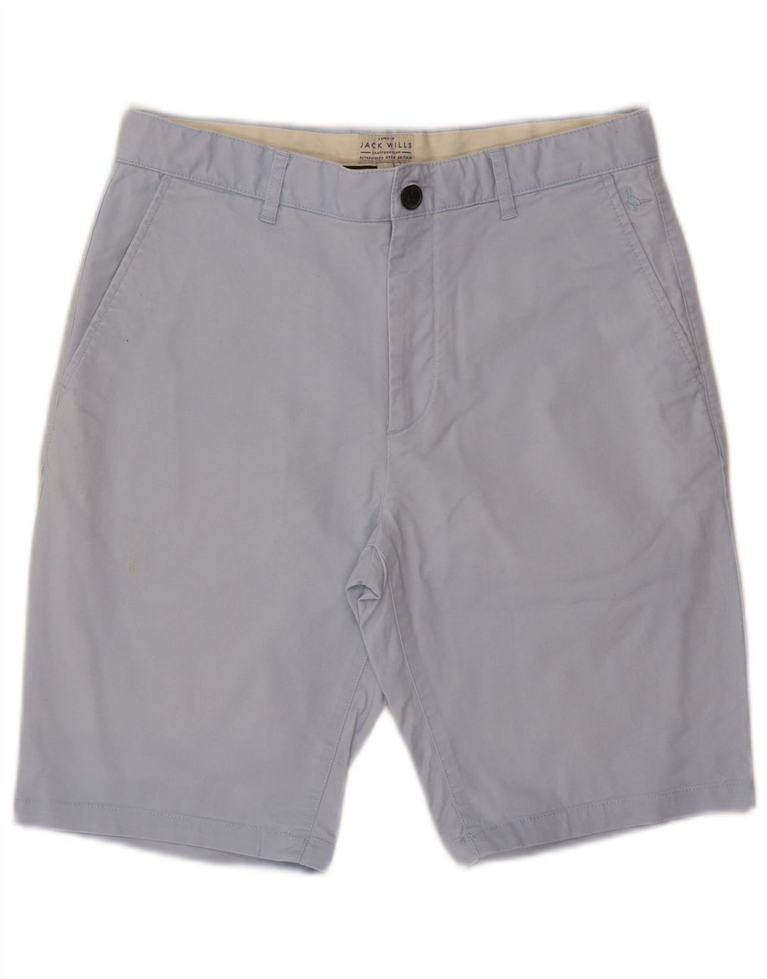 JACK WILLS Mens Chino Shorts W32 Algodão Azul Médio