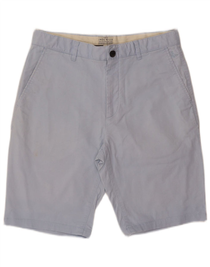 JACK WILLS Mens Chino Shorts W32 Algodão Azul Médio