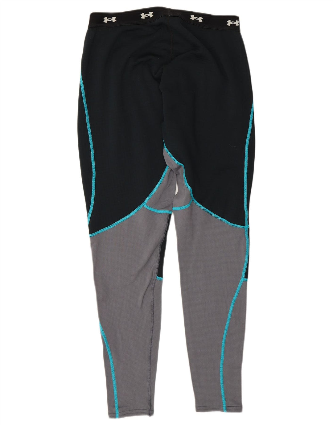 Under Armour Womens Graphic Leggings UK 12 Médio Azul Marinho Colorblock