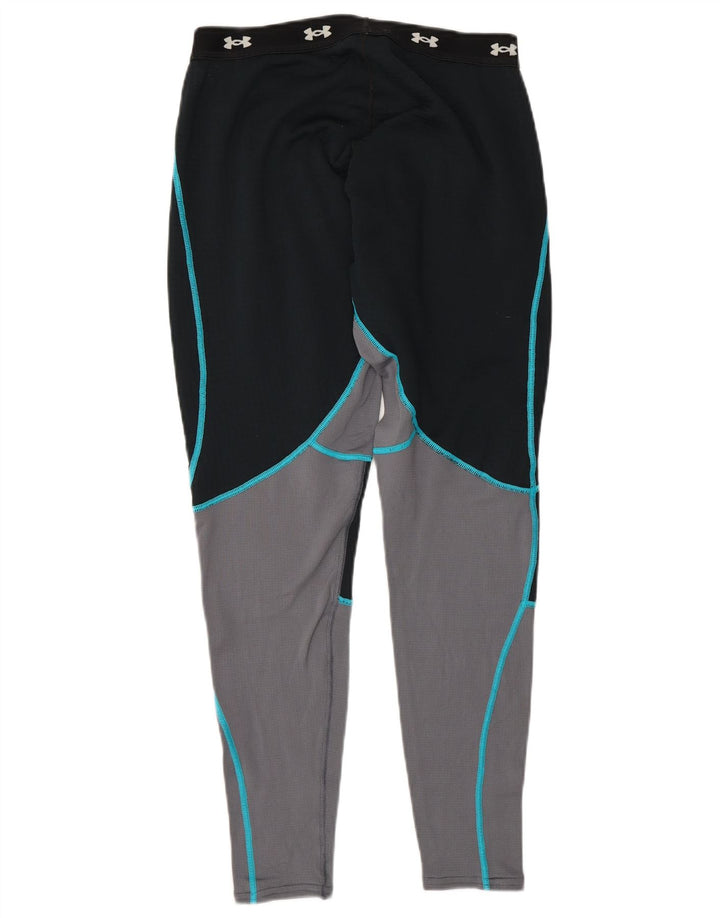 Under Armour Womens Graphic Leggings UK 12 Médio Azul Marinho Colorblock