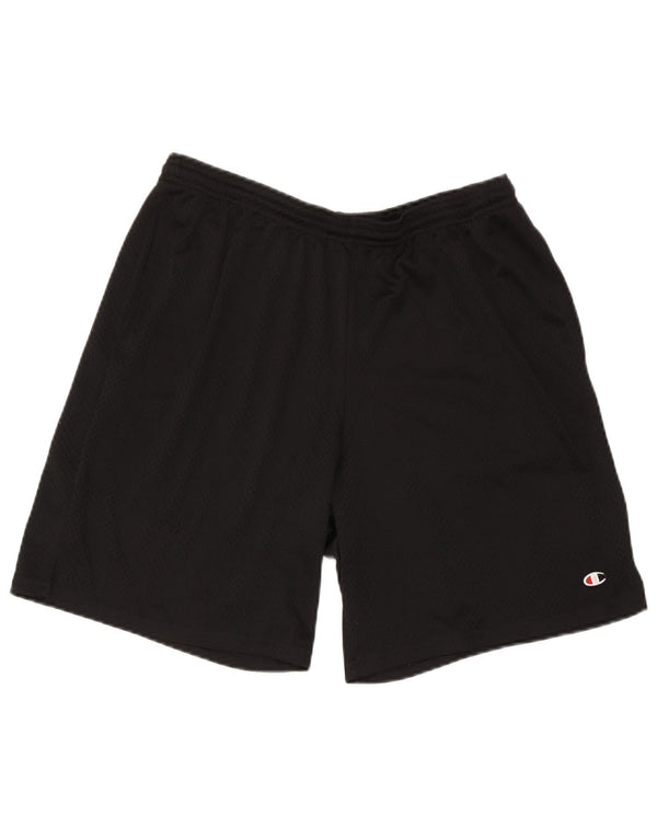 Shorts esportivos femininos Champion UK 14 grandes pretos