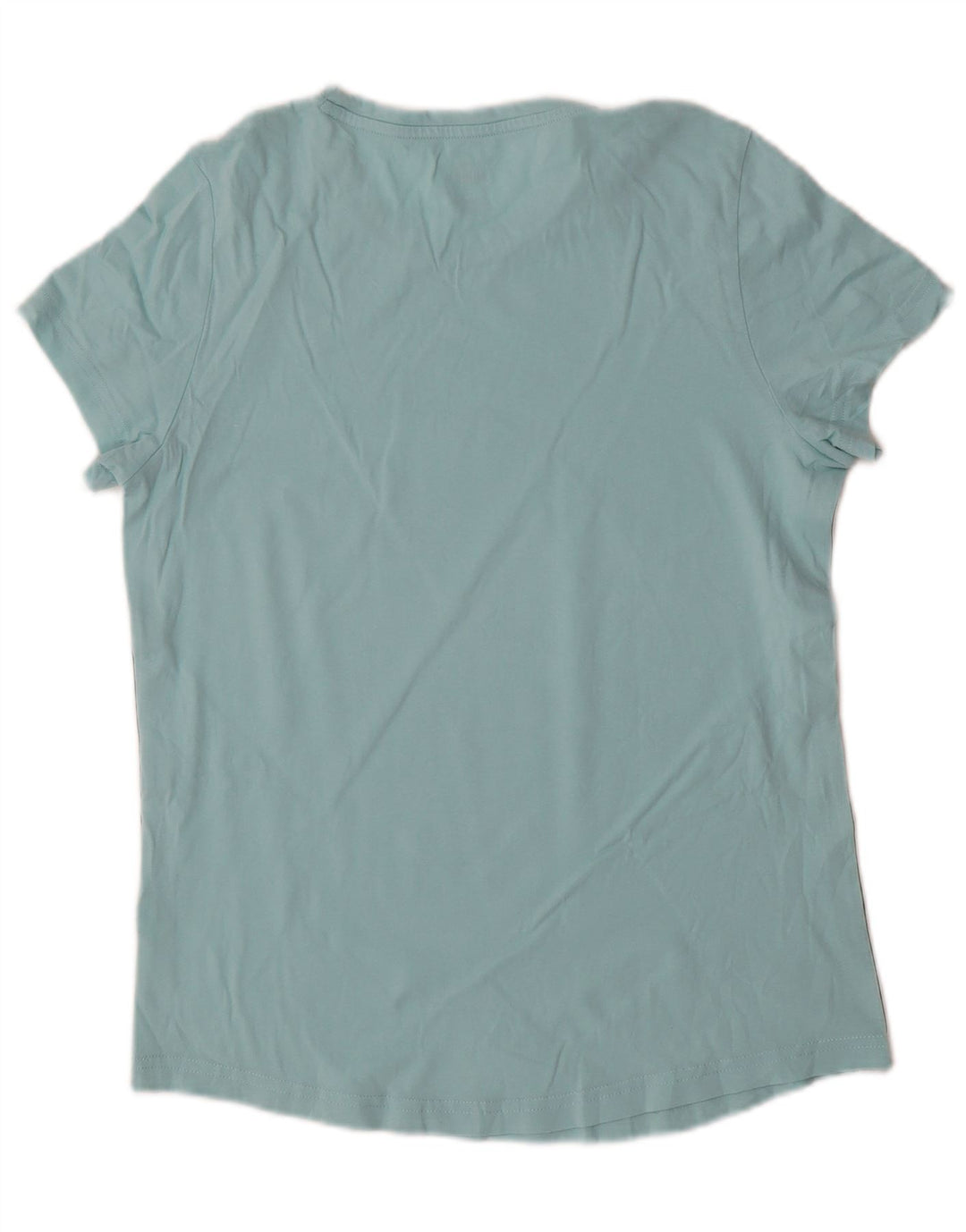 Camiseta feminina PUMA com estampa gráfica UK 12 bloco colorido azul médio