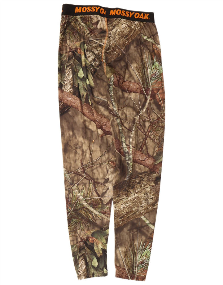 Mossy Oak Mens Graphic Leggings Médio Cáqui Camuflagem Poliéster