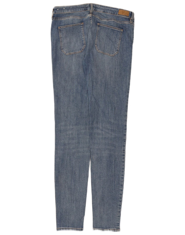 Calça jeans feminina Fat Face Harlow Super Skinny Reino Unido 14 grande W34 L32 azul algodão