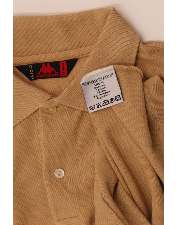Camisa polo masculina Kappa 2XL algodão bege