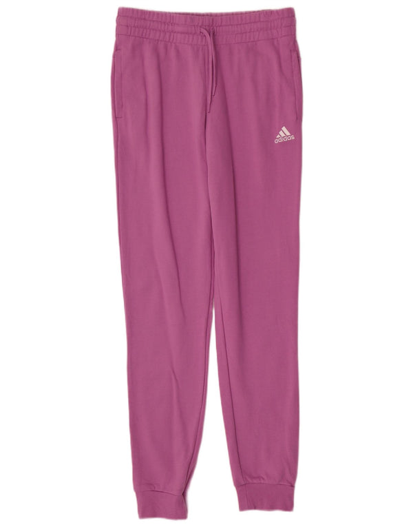 ADIDAS Womens Graphic Tracksuit Calças Joggers UK 8/10 Pequeno Roxo