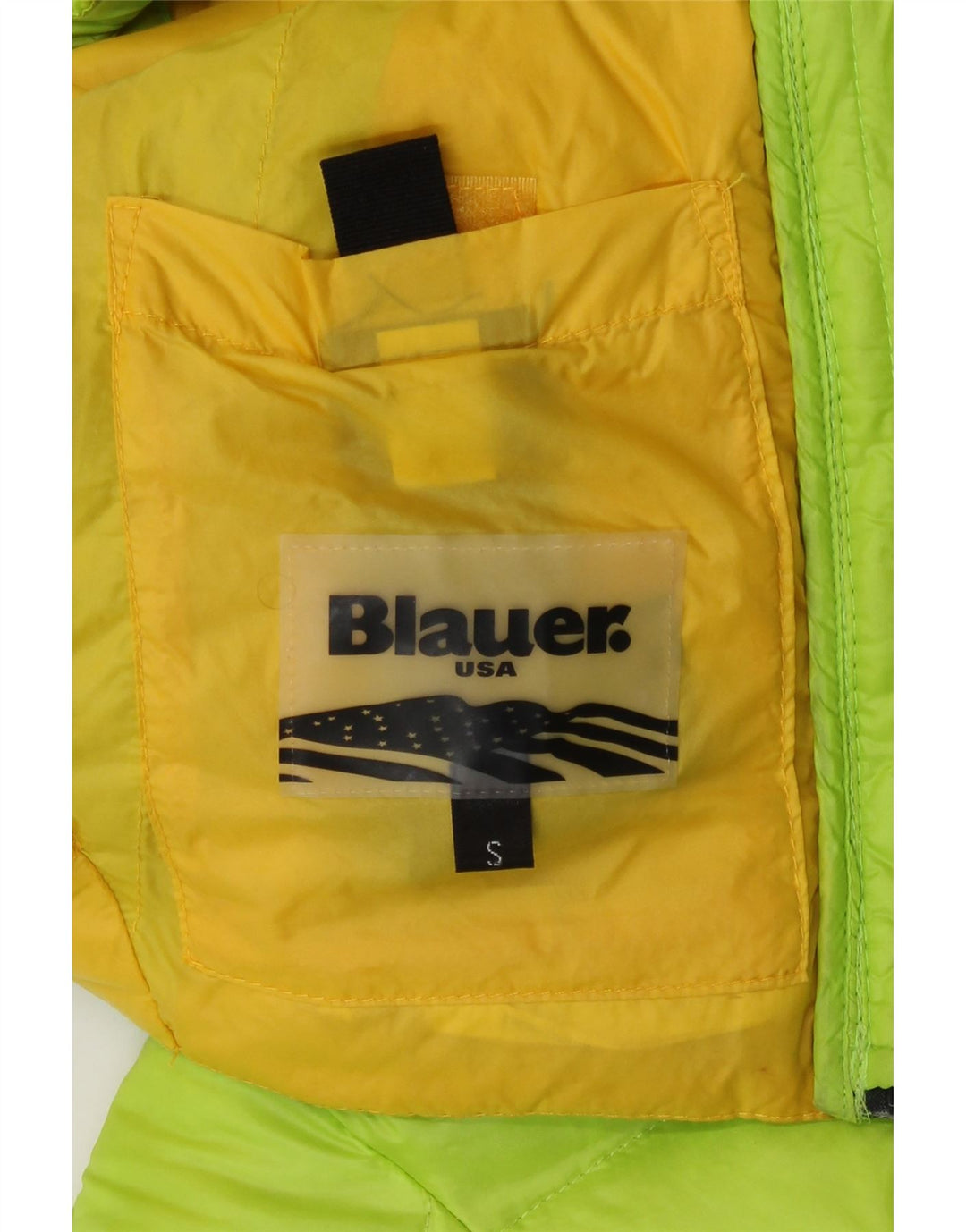 Jaqueta acolchoada feminina Blauer UK 10 pequena poliamida verde
