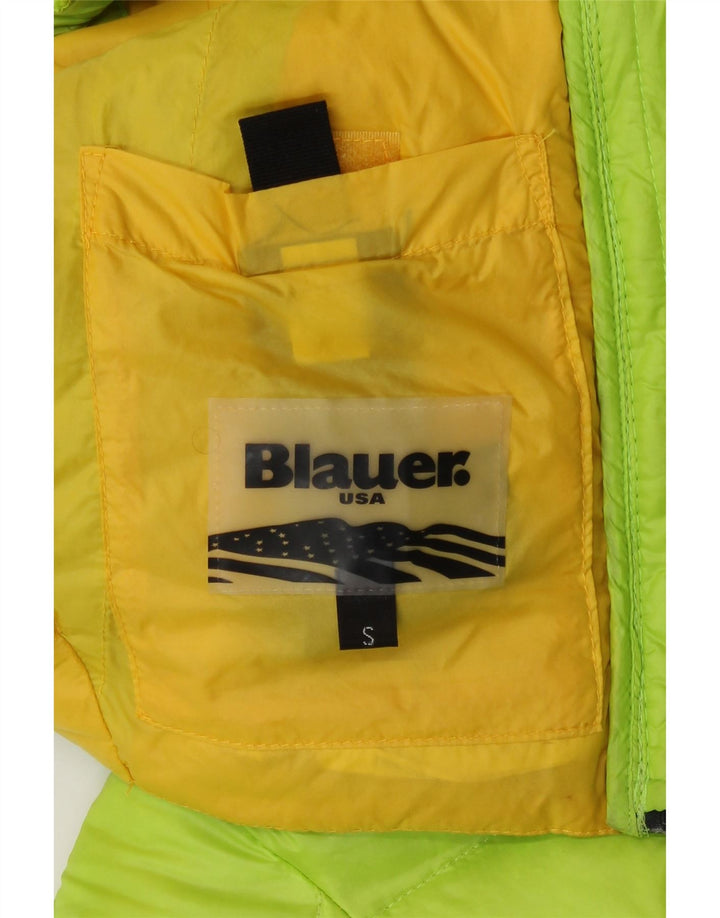Jaqueta acolchoada feminina Blauer UK 10 pequena poliamida verde