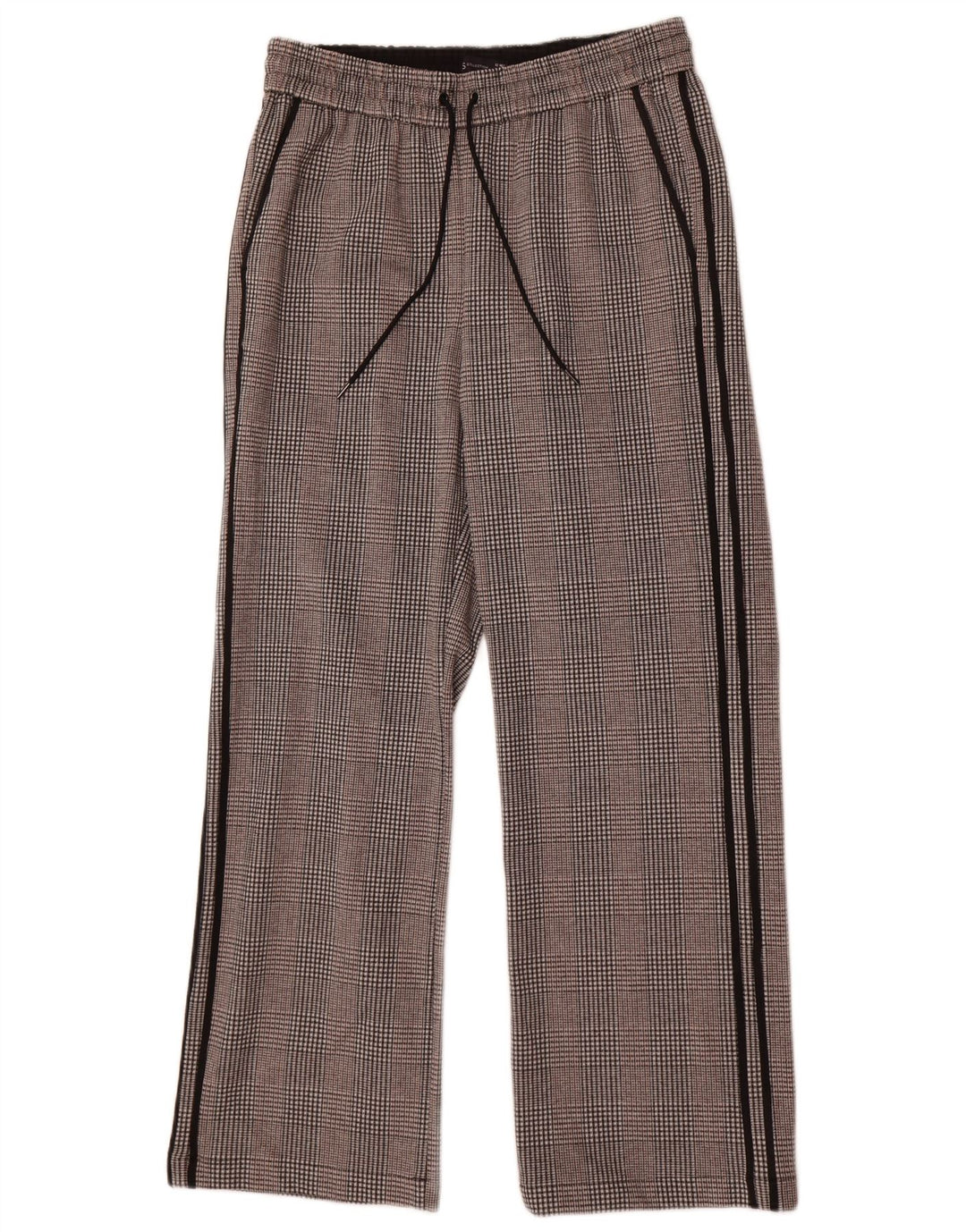 Calça feminina casual gráfica Marks & Spencer Reino Unido 12 médio W30 L29 cinza
