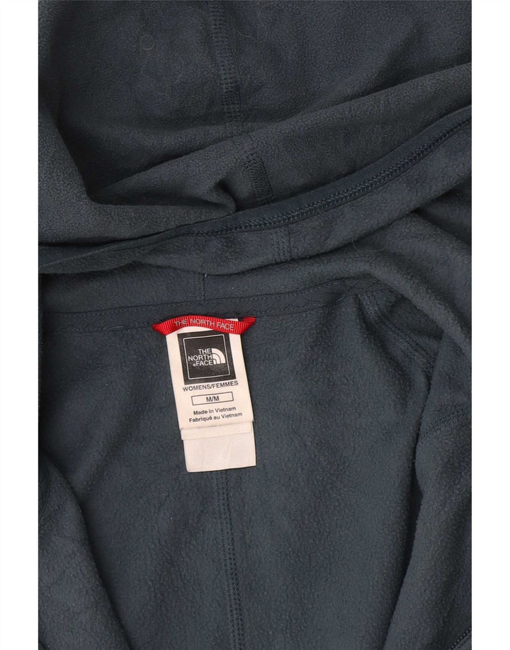 Jaqueta feminina de lã com capuz The North Face UK 12 poliéster cinza médio