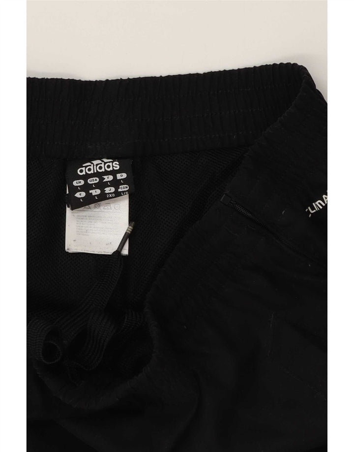 Calça impermeável masculina Adidas grande poliéster preto