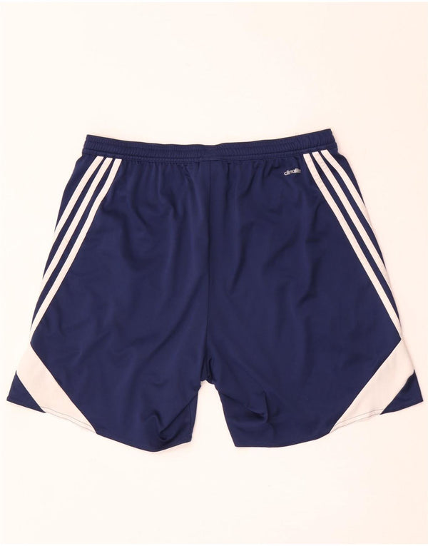 Adidas Masculino Climalite Sport Shorts Grande Azul Marinho Colorblock Poliéster