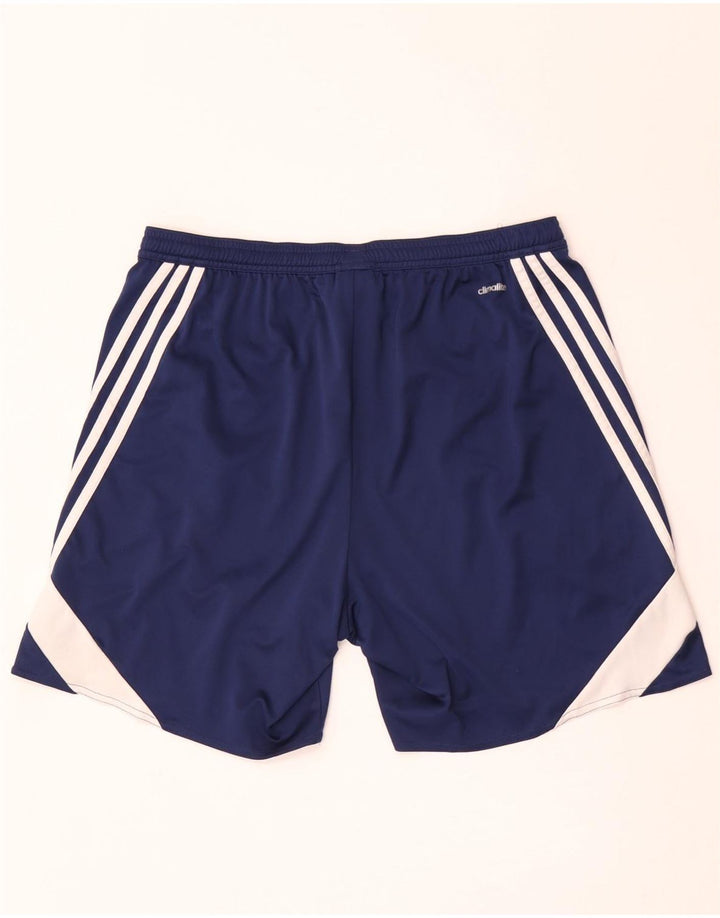 Adidas Masculino Climalite Sport Shorts Grande Azul Marinho Colorblock Poliéster