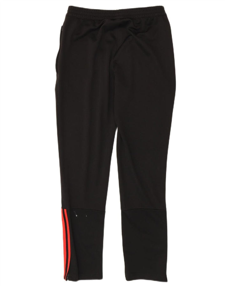 Calça de treino masculina Adidas médio preto colorblock poliéster