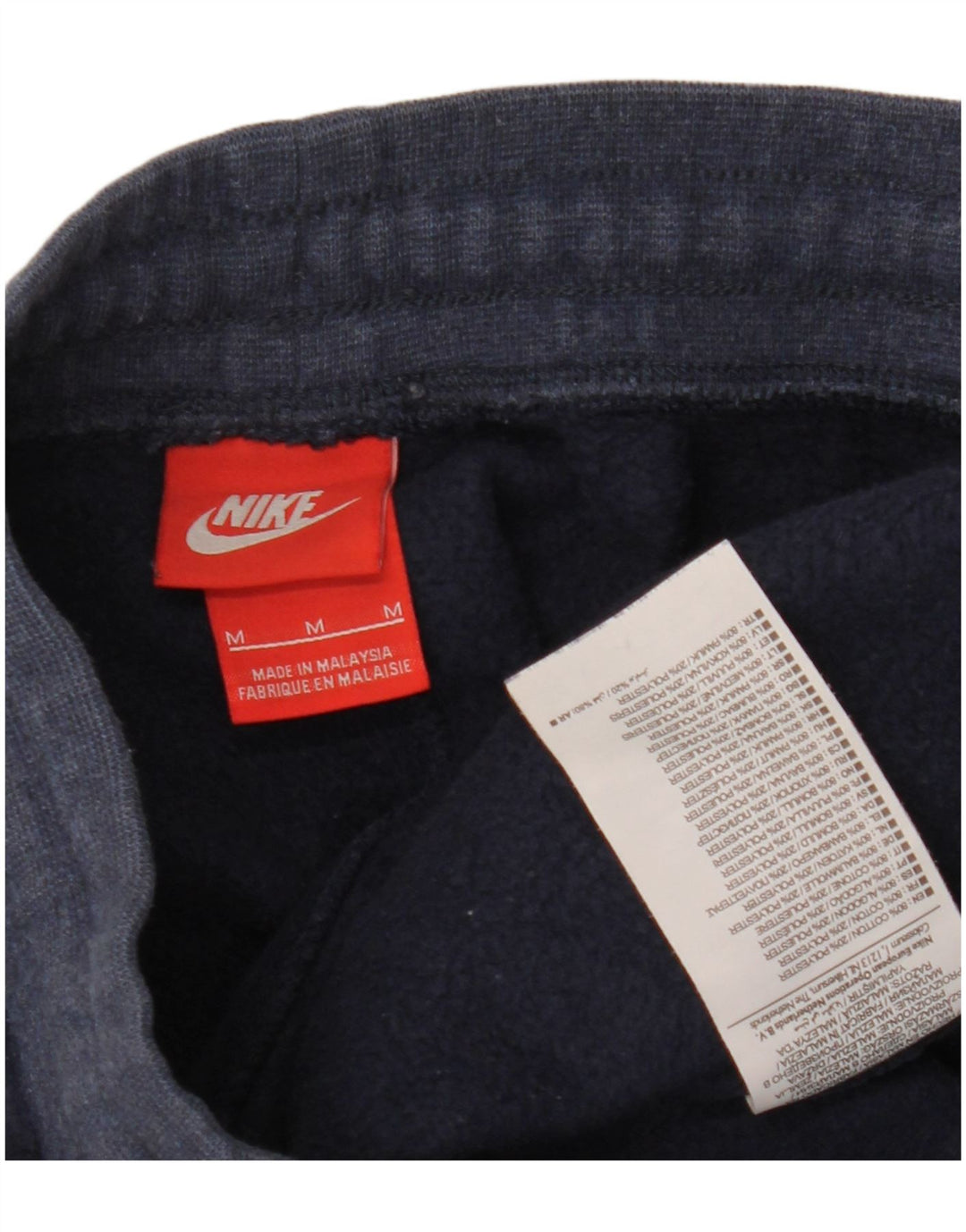 Calça de treino masculina Nike joggers médio azul marinho algodão