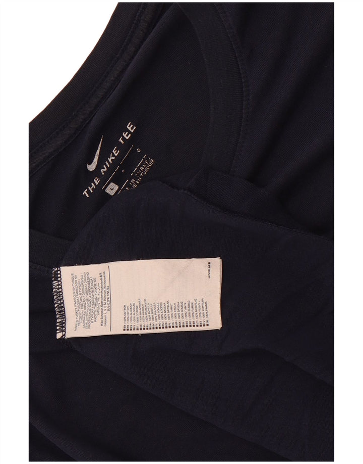 Camiseta masculina Nike grande algodão azul marinho