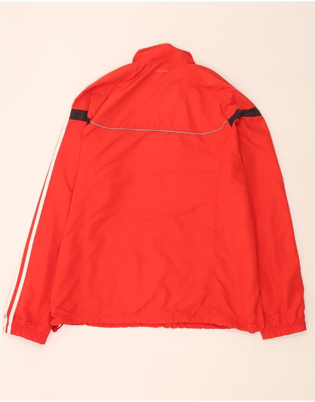 Jaqueta de chuva masculina ADIDAS UK 46/48 XL vermelho colorblock poliéster