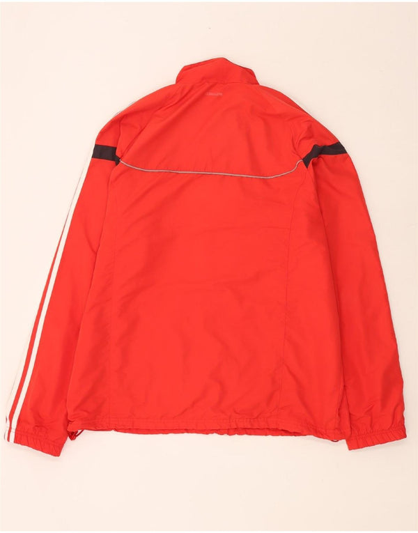 Jaqueta de chuva masculina ADIDAS UK 46/48 XL vermelho colorblock poliéster