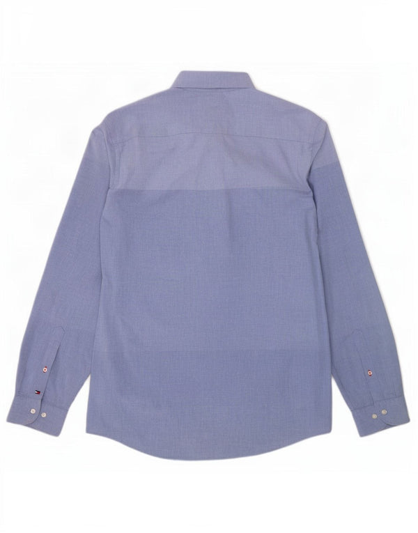 Camisa masculina Tommy Hilfiger New York Fit XL azul colorblock algodão