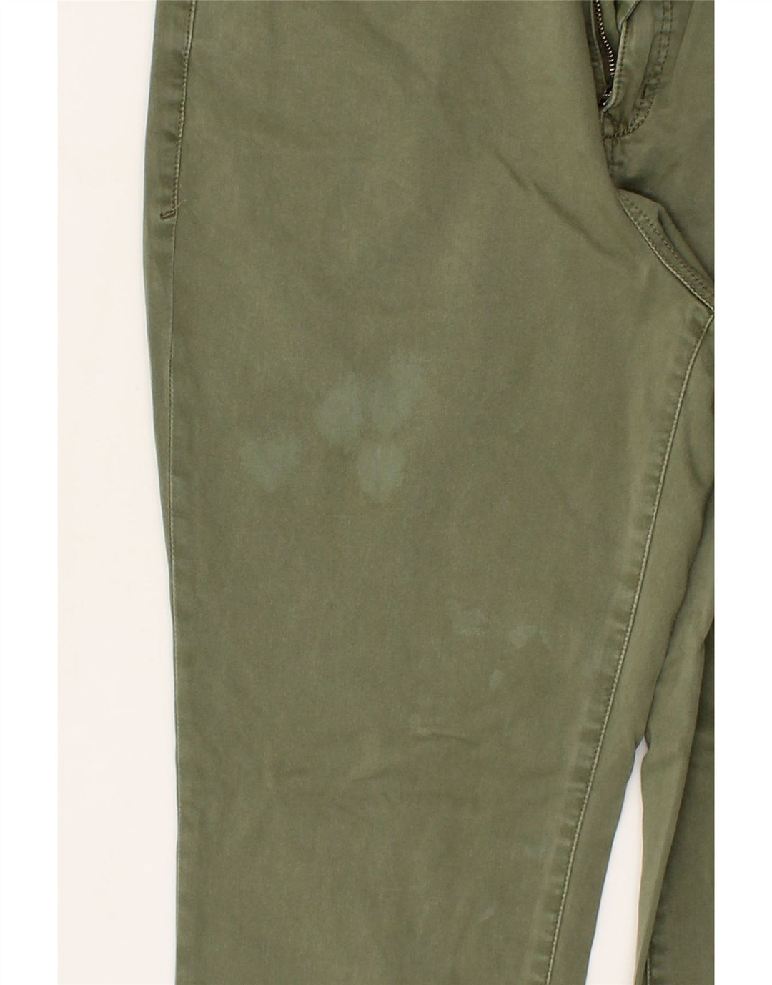 EDDIE BAUER Womens Slim Casual Trousers W34 L27  Green Cotton Vintage Eddie Bauer and Second-Hand Eddie Bauer from Messina Hembry 