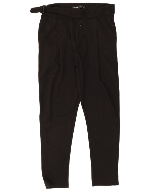Calça masculina Zara Tapered Suit médio W31 L27 poliéster preto