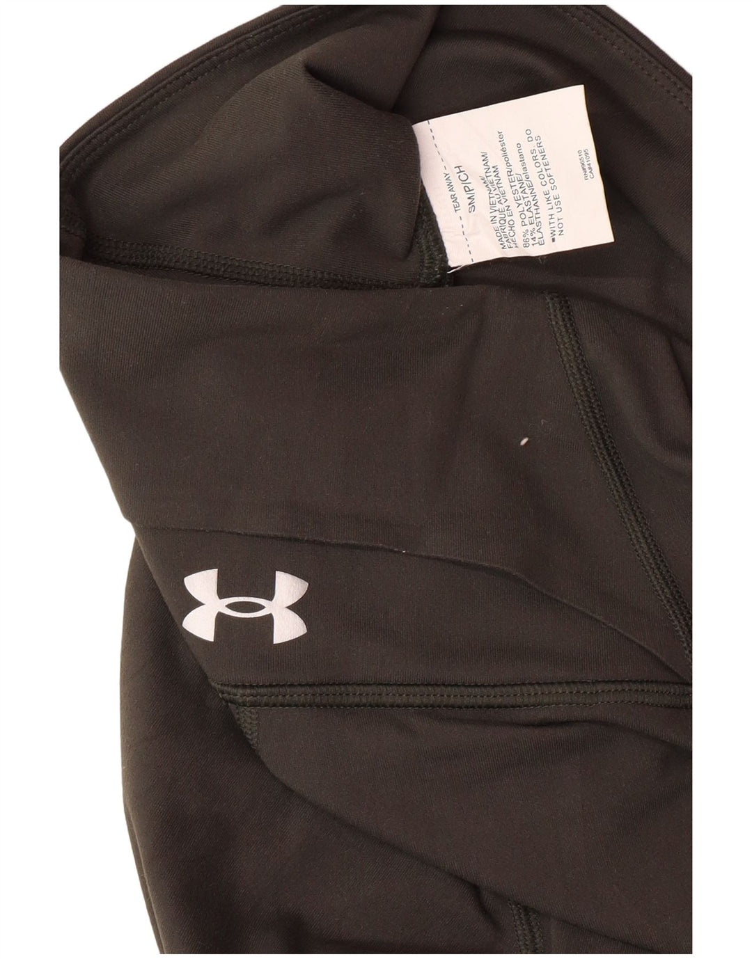 Leggings femininas UNDER ARMOUR UK 10 poliéster colorblock cáqui pequeno