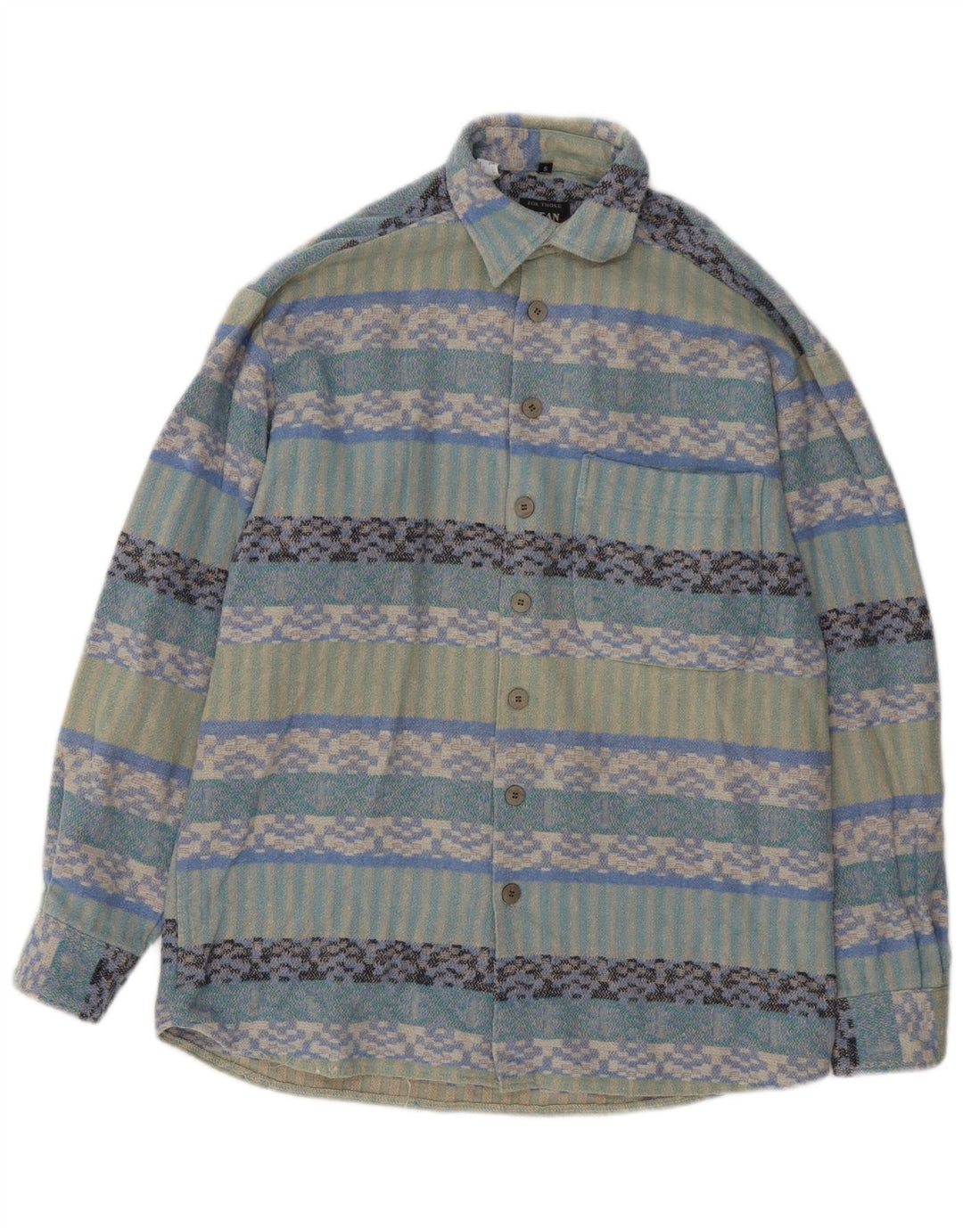 Jean chatel Camiseta masculina tamanho 37/38 pequena multicolorida geométrica