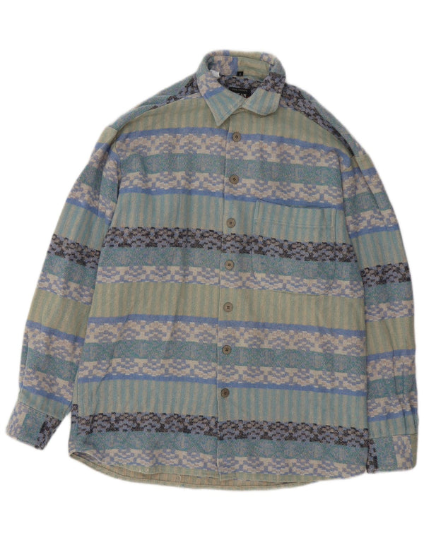 Jean chatel Camiseta masculina tamanho 37/38 pequena multicolorida geométrica