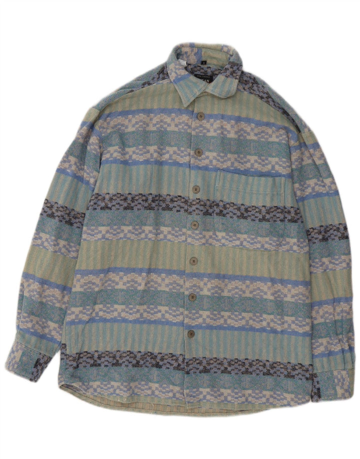 Jean chatel Camiseta masculina tamanho 37/38 pequena multicolorida geométrica