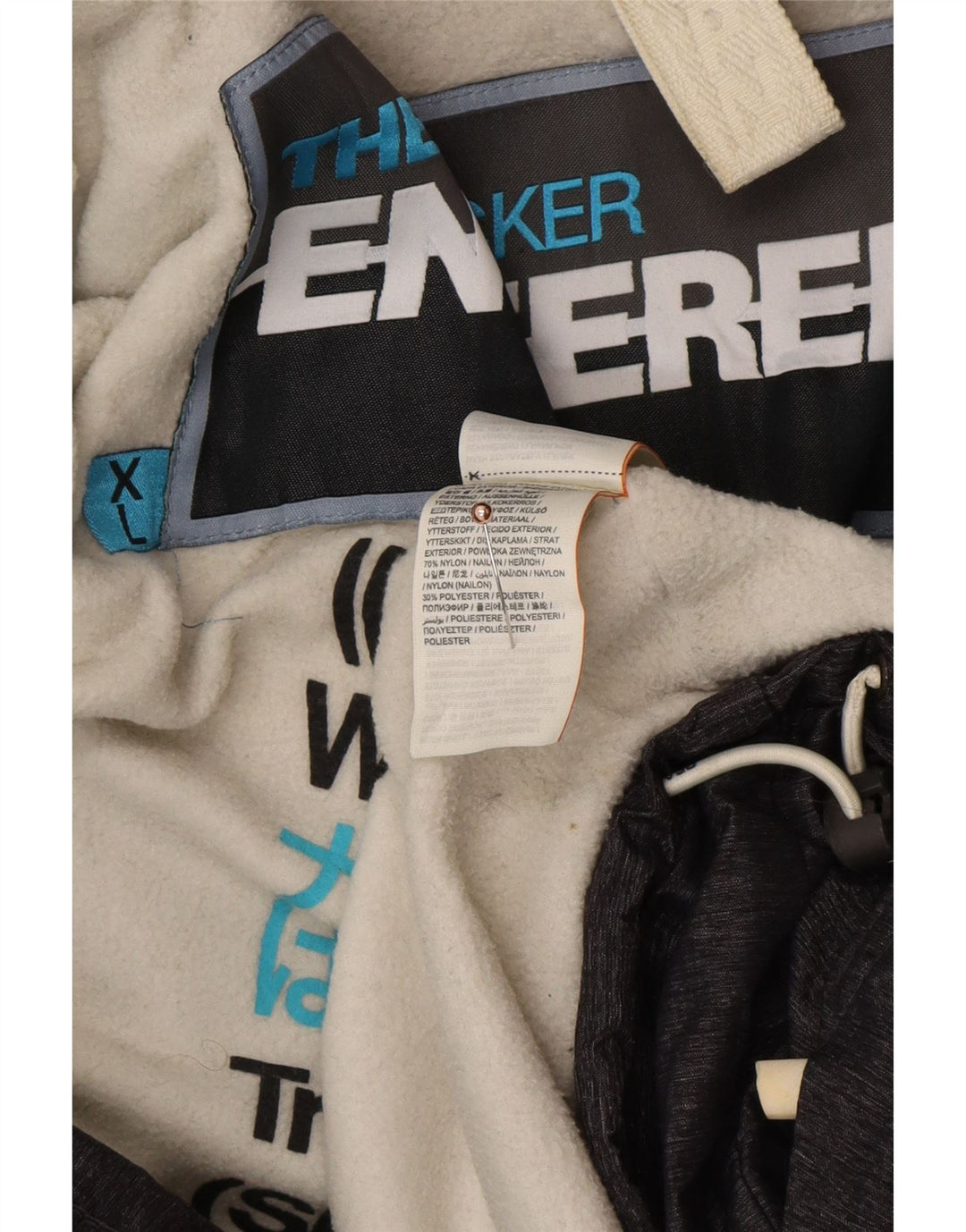 Jaqueta corta-vento masculina SUPERDRY Windhiker com capuz UK 42 XL cinza nylon