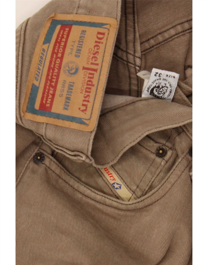 Jeans retos masculinos Diesel W32 L33 algodão marrom