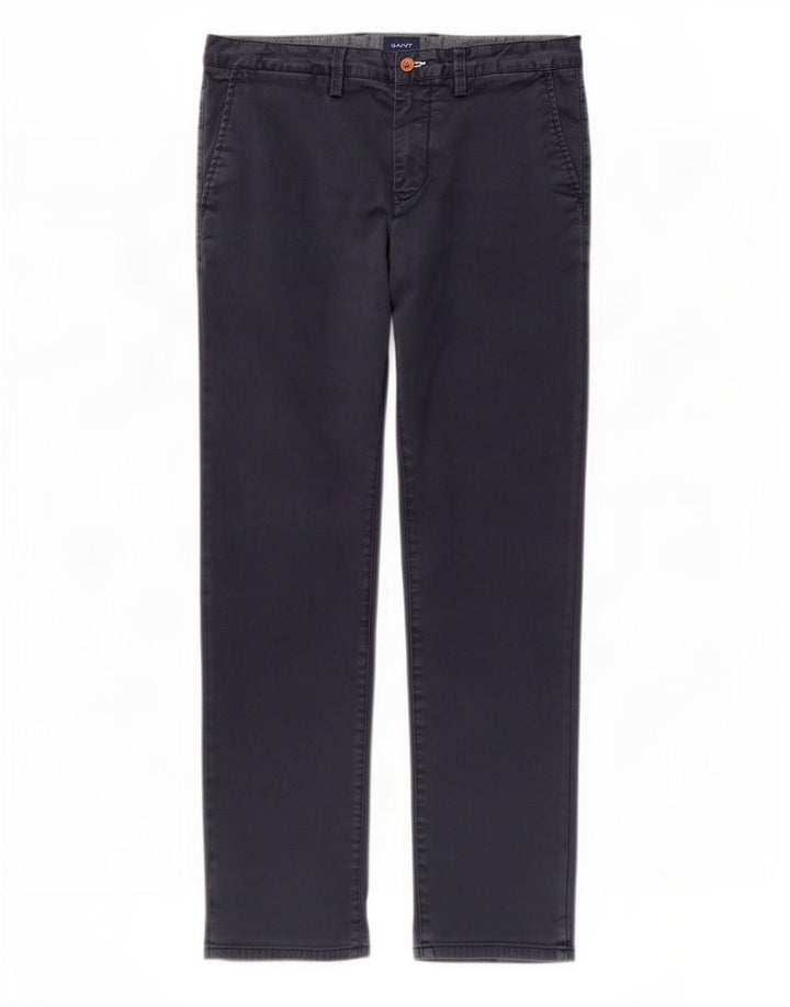 Calça Chino Masculina Reta Regular Gant W34 L30 Azul Marinho